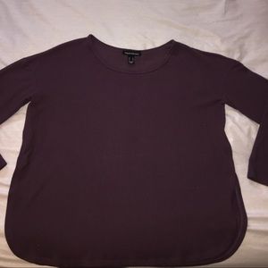 Purple long sleeve shirt in large